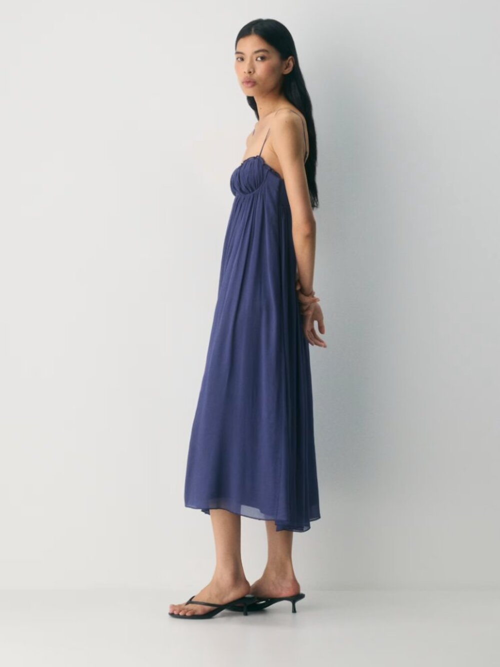 Aritzia Wilfred Ember Dress in Harbor Navy Size 6 New with Tags - Picture 14 of 16